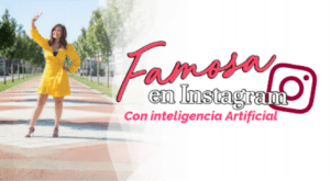 Famosa en Instagram con AI